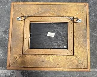 Lot 921: Venetian Canal Veduta Oil on Board, Gilt Frame (photo 2)