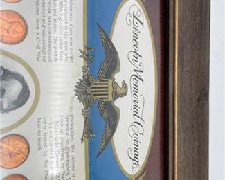 Lot 951: Framed Lincoln Memorial Coinage Cent Display (photo 4)