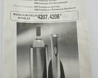 Lot 0828: Oster Inspire Model 4207 Cordless Electric Wine Opener (photo 2)