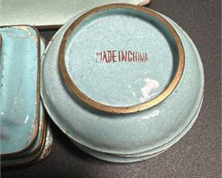 Lot 0422: Chinese Canton Enamel Copper Smoking Set, 20th C. (photo 4)