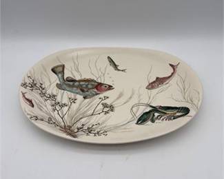 Lot 0926: Johnson Brothers "Fish" Pattern Earthenware Oval Platter (photo 4)