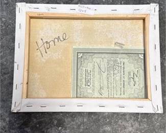 Lot 933: Jose Trujillo Oil on Canvas, "Home," 9 × 12 in. (photo 2)