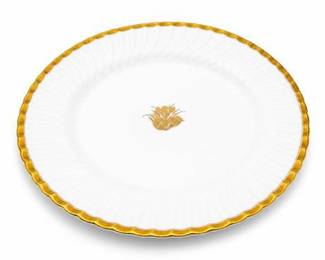 Lot 0951: Minton "Gold Crocus" H4765 Bone China Dinner Plate — current bid $5