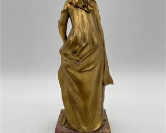 Lot 0033: Eugène Bernoud Gilt Bronze & Ivory Figure, 9.5"H (photo 10)