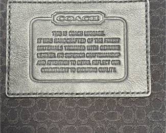 Lot 31: Coach Black Signature C Jacquard Two-Piece Luggage Set (photo 2)