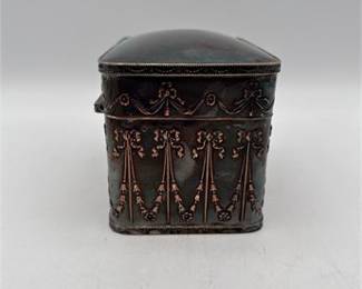 Lot 0489: English Silverplate on Copper Neoclassical Box (photo 5)