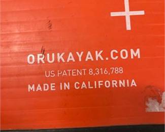 Lot 842: Oru Kayak Beach LT Folding Kayak, Orange/White (photo 2)