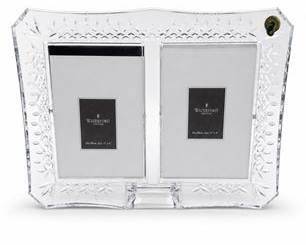 Lot 0316: Waterford Crystal Wedding Announcement Double Photo Frame — current bid $5