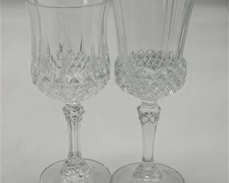 Lot 491: Cristal d'Arques Longchamp Lead Crystal Goblets, Set of 13 (photo 2)
