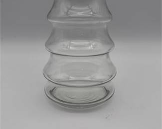 Lot 0379: Clear Glass Tiered Bubble Vase, Apparently Unmarked (photo 4)