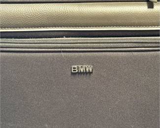 Lot 32: BMW Collection Black Ballistic Nylon Wheeled Suitcases, Pair (photo 2)