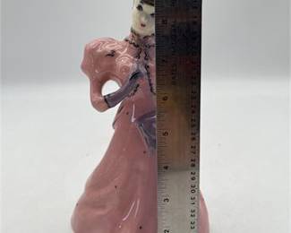 Lot 845: Hand-Painted Ceramic Victorian Lady Figurine, 9.5 in. (photo 4)