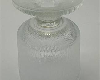 Lot 489: Set of Twelve Pressed Glass Textured Footed Goblets (photo 2)