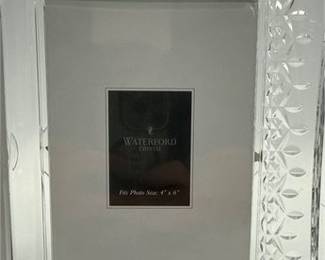 Lot 0316: Waterford Crystal Wedding Announcement Double Photo Frame (photo 5)