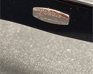 Lot 959: Fossil Signature Black Acetate Oval Sunglasses w/ Case (photo 3)