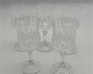 Lot 491: Cristal d'Arques Longchamp Lead Crystal Goblets, Set of 13 (photo 5)