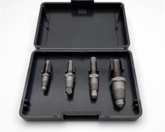 Lot 838: Four-Piece Spiral-Flute Screw & Stud Extractor Set — current bid $5