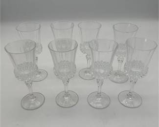 Lot 491: Cristal d'Arques Longchamp Lead Crystal Goblets, Set of 13 (photo 6)