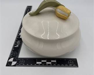 Lot 0535A: Goebel West Germany Porcelain Covered Bowl, Tulip Finial (photo 4)