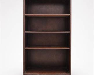 Lot 30: Gall Furniture Mfg. Co. Walnut Waterfall Bookcase — current bid $7