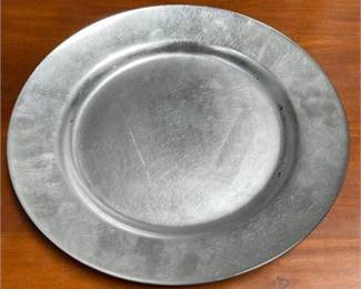 Lot 799: Williams-Sonoma Silver-Leaf Charger Plate, 13 in. (photo 5)