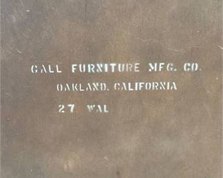 Lot 30: Gall Furniture Mfg. Co. Walnut Waterfall Bookcase (photo 3)