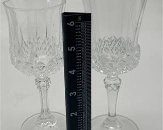 Lot 491: Cristal d'Arques Longchamp Lead Crystal Goblets, Set of 13 (photo 4)