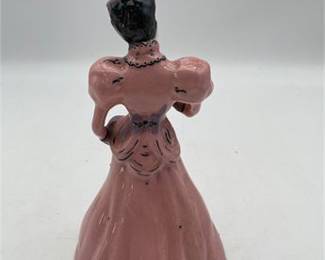 Lot 845: Hand-Painted Ceramic Victorian Lady Figurine, 9.5 in. (photo 3)