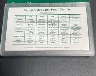 Lot 830: 1996-S United States Mint Clad Proof Set, 5 Coins (photo 3)