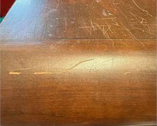 Lot 30: Gall Furniture Mfg. Co. Walnut Waterfall Bookcase (photo 5)