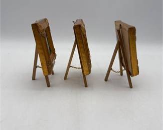 Lot 791: Miniature Hand-Painted Van Gogh Reproductions, Set of 3 (photo 3)