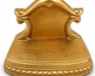 Lot 0305: Gilt Plaster Rococo Revival Wall Bracket Shelf — current bid $5