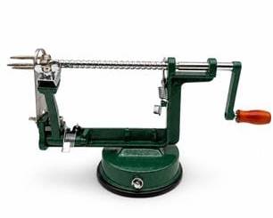 Lot 0466: Cast Iron Hand-Crank Apple Peeler, Corer & Slicer — current bid $5