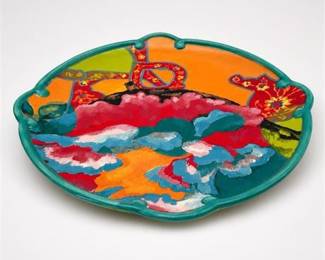 Lot 961: Tracy Porter Poetic Wanderlust Ceramic Serving Plate — current bid $5