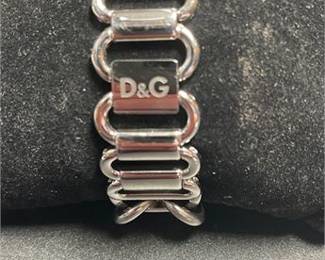Lot 954: D&G Time Ladies' Steel & Chain-Link Wristwatch (photo 2)