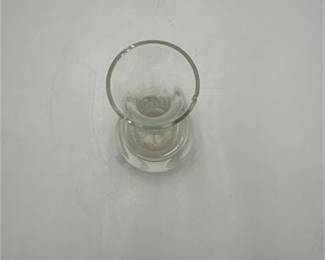 Lot 0843: Clear Glass Bud Vase with Weighted Base, 6"H (photo 4)