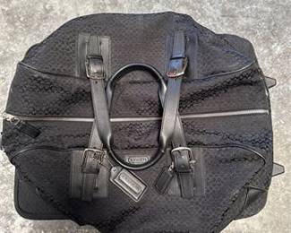 Lot 31: Coach Black Signature C Jacquard Two-Piece Luggage Set (photo 3)