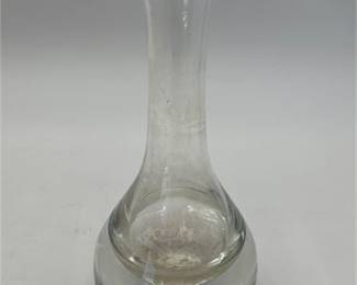 Lot 0843: Clear Glass Bud Vase with Weighted Base, 6"H (photo 5)