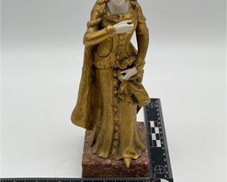 Lot 0033: Eugène Bernoud Gilt Bronze & Ivory Figure, 9.5"H (photo 4)