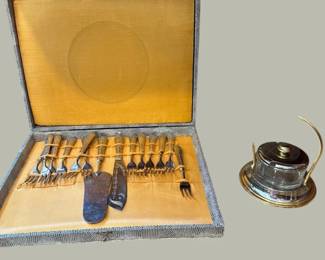 Vintage Silver Plate  Pewter Tableware Accessories