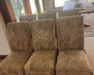 S/6 parsons chairs 