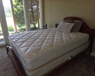 Full size bed, mattress set
