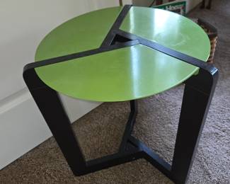 Postmodern Green/Black side table