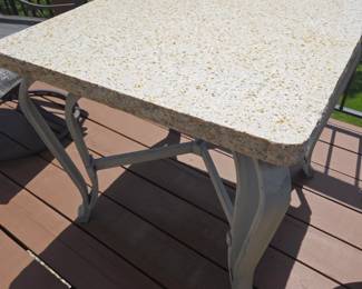 Marble top side table