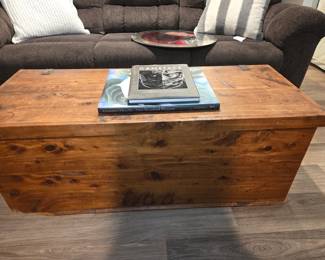 Vintage wood trunk