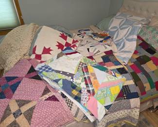 Antique handmade quilts