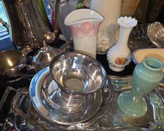 Many silverplate items