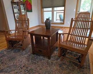 Amish made glider rockers