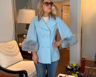 Vintage coat, fox fur