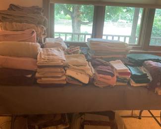 Linens - towels, sheets, place mats and napkins 
